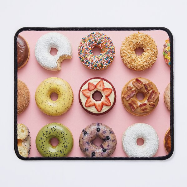 Item preview, Colorful Assorted Donut Grid Knolling designed and sold by SavinMercantile.
