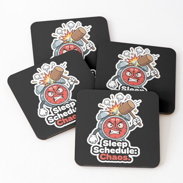 Item preview, Sleep Schedule: Chaos - Enraged Alarm Clock Sticker designed and sold by Sassy Cult.