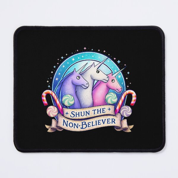 Item preview, Shun the Non-Believer – Funny Unicorn Meme designed and sold by BlightedArt.