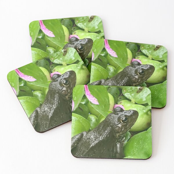 Item preview, Hidden Frog in Lush Green Leaves designed and sold by TrisaThyme.