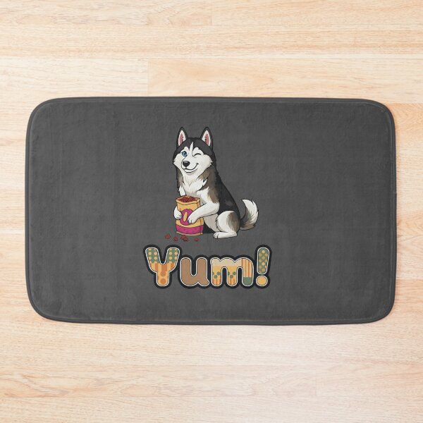 Item preview, Winking Husky Dog Lover Tee: Yum! Foodie Pup Design designed and sold by THE-DAILY-DRIPS.