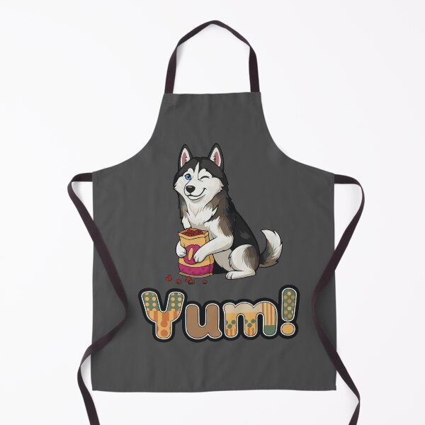 Item preview, Winking Husky Dog Lover Tee: Yum! Foodie Pup Design designed and sold by THE-DAILY-DRIPS.