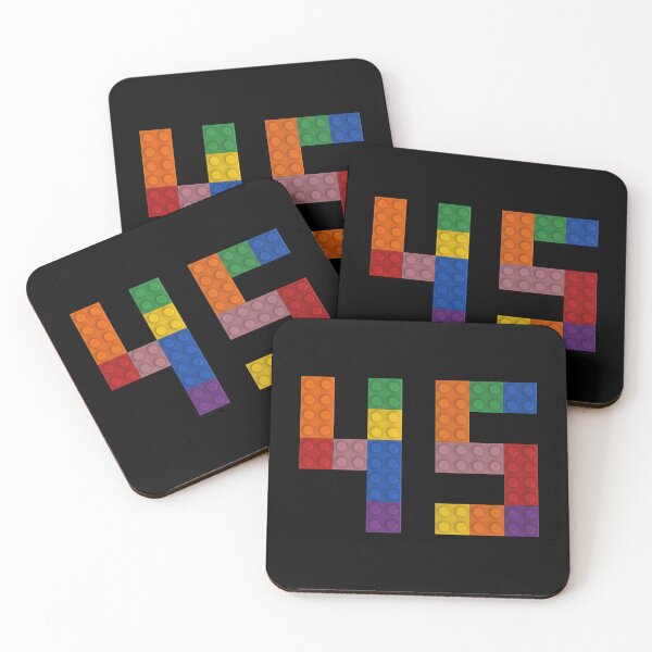 Item preview, 45 numbering made of bricks designed and sold by Brickification.