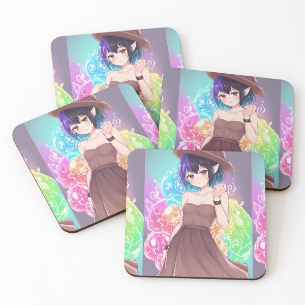 Item preview, Cute anime vampire girl with colorful figures designed and sold by ArtsJulian.