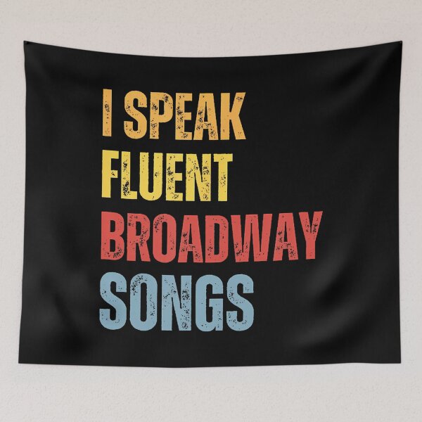 Item preview, I Speak Fluent Broadway Songs Retro Musical Theatre Singer designed and sold by desuyomoskov7.