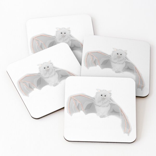 Item preview, Hidious white bat designed and sold by HazSticker.