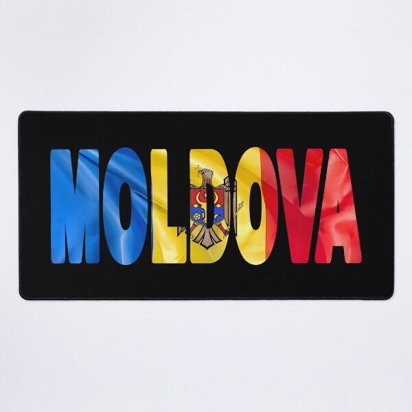 Item preview, MOLDOVA - Flag Flying in Wind cut to Letters Souvenir Sticker Shirt designed and sold by Adam Gormley.