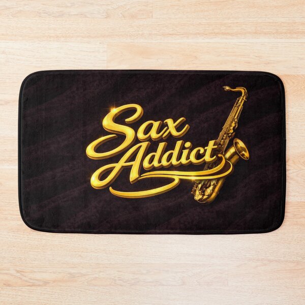 Item preview, Sax Addict – Gold Tenor Sax on Black Velvet designed and sold by MySheetMusicArt.