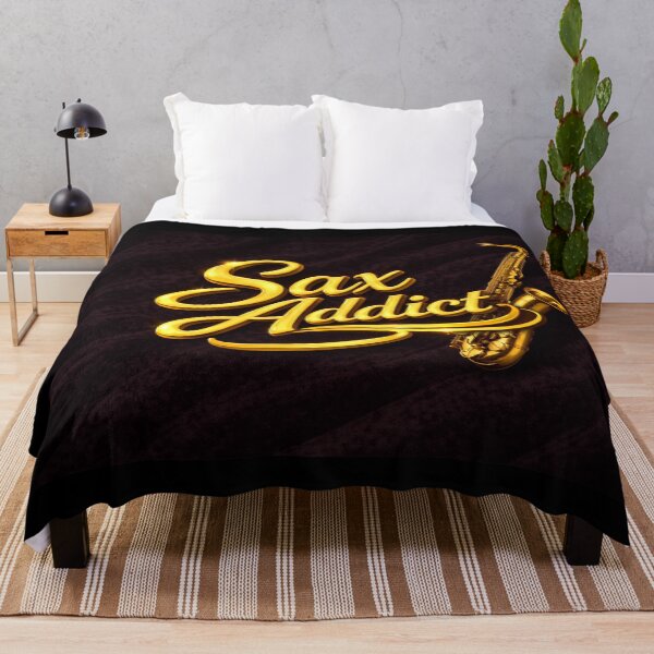 Item preview, Sax Addict – Gold Tenor Sax on Black Velvet designed and sold by MySheetMusicArt.