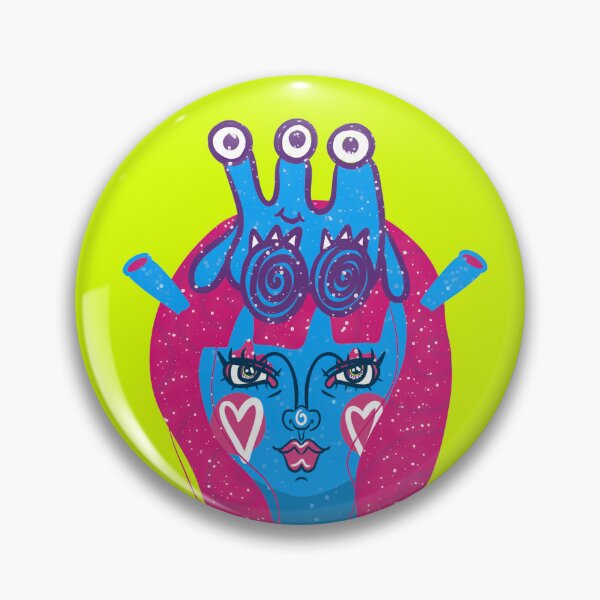 Item preview, Glitter Alien Mauvais designed and sold by katmakesthings.