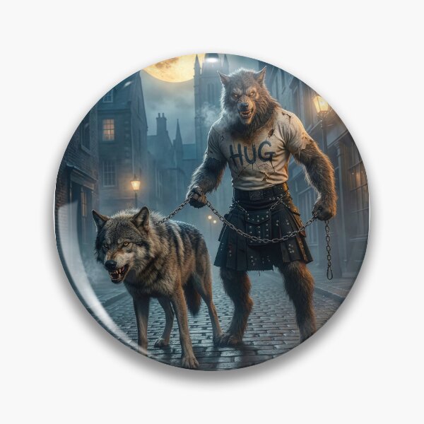 Item preview, Werewolf Goes for Walkies in London designed and sold by Tridentulus.