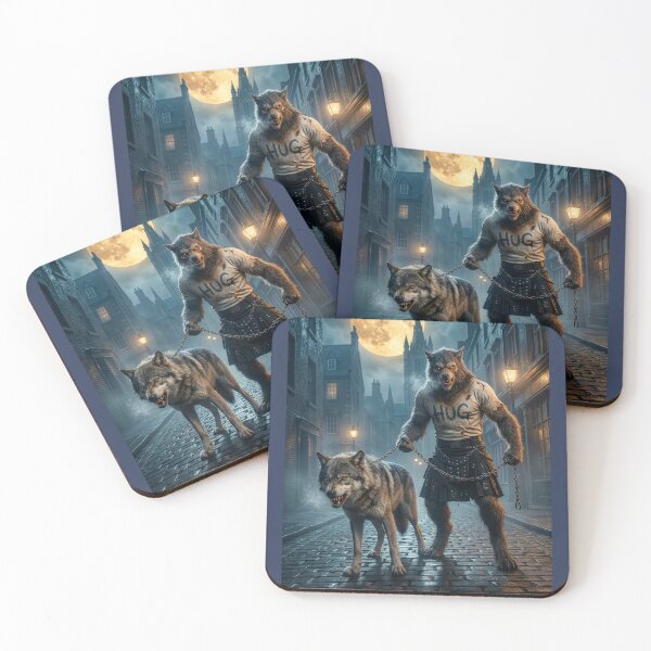 Item preview, Werewolf Goes for Walkies in London designed and sold by Tridentulus.