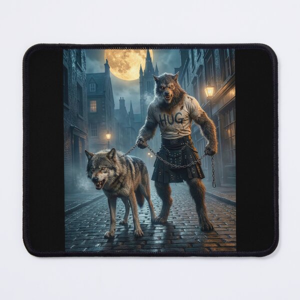 Item preview, Werewolf Goes for Walkies in London designed and sold by Tridentulus.