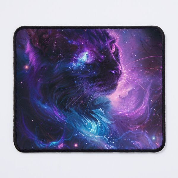 Item preview, Astral Whiskers Cosmic Cat Art designed and sold by QuantumDrift.