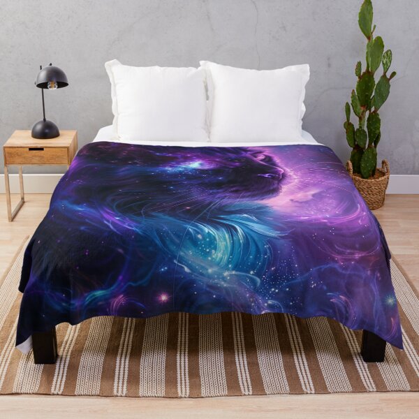 Item preview, Astral Whiskers Cosmic Cat Art designed and sold by QuantumDrift.