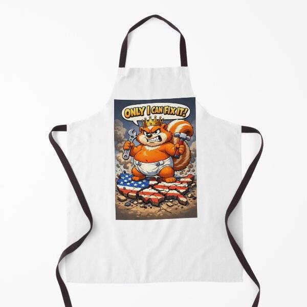Item preview, Only I Can Fix It – Angry Orange Skunk Political Cartoon designed and sold by RemosTees.