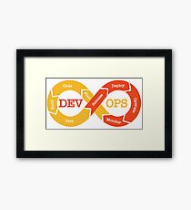 DevOps flow Framed Print