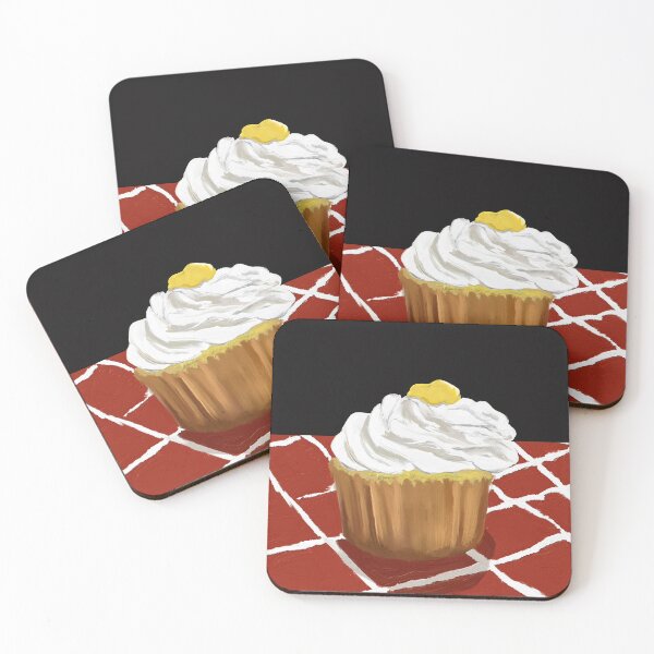 Item preview, Cupcake On Red Tablecloth designed and sold by Lois  Bryan.