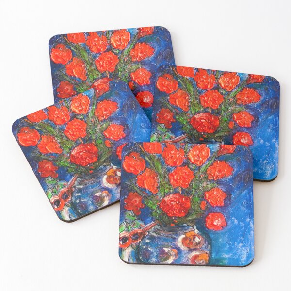 Item preview, Chagall-Inspired Red Roses & Music – Dreamy Valentine Love Art Painting designed and sold by Nikkiart24.redbubble.com.