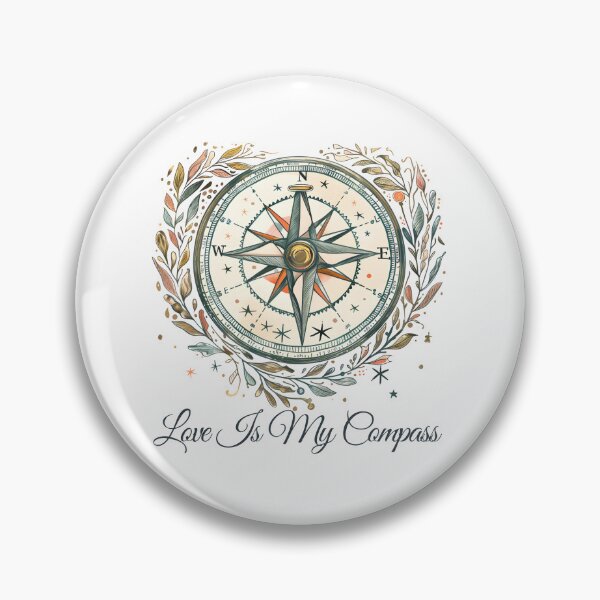Item preview, Love Is My Compass Sticker – LGBTQ Camping Pride Design, Queer Nature Compass Art, Rainbow Outdoor Soul designed and sold by Pride_Prints.