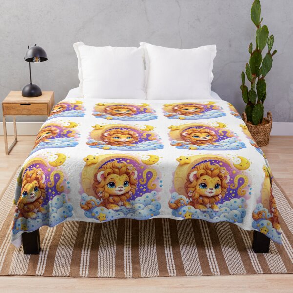 Item preview, Sweet Leo Baby Lion Zodiac Nursery Art designed and sold by LunaPixelStudio.