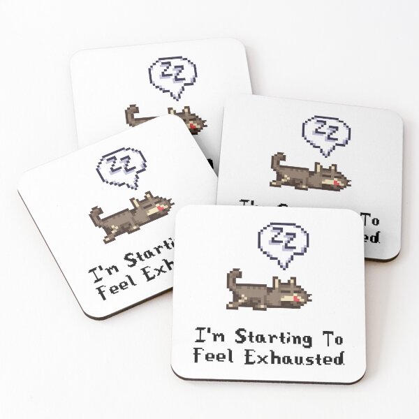 Item preview, I'm starting to feel exhausted - Cat sleeping - Stardew Valley designed and sold by Gautamaa.