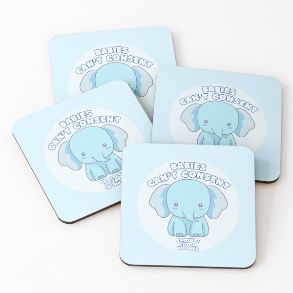 Item preview, Babies Can't Consent - Protect Little Trunks - Atheist Animals designed and sold by EvergreenRevolt.