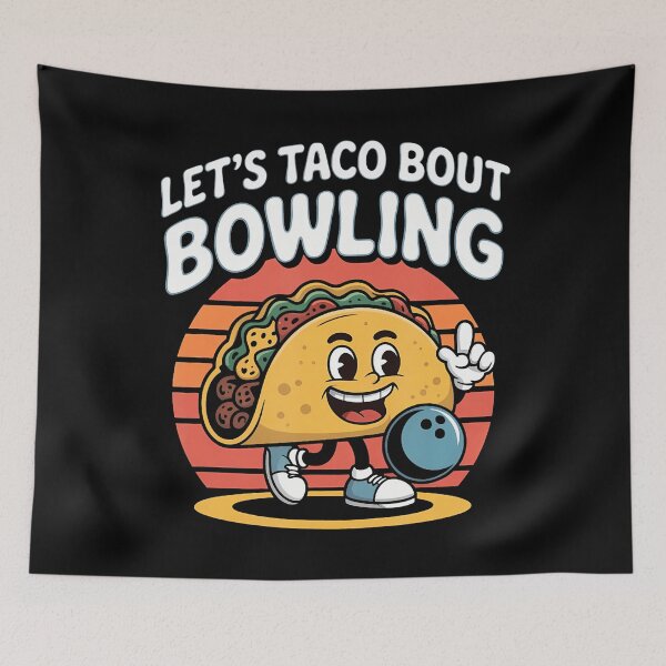 Item preview, Taco Bowling League Humor Ten Pin Fun designed and sold by endabettyau.