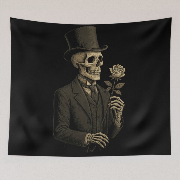 Item preview, Victorian Skeleton Gentleman with Rose designed and sold by Mouraludia.