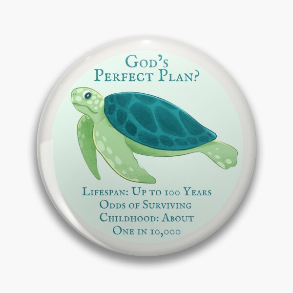 Item preview, God's Perfect Plan? - Sea Turtle - Atheist Animals designed and sold by EvergreenRevolt.