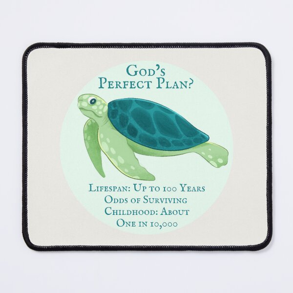 Item preview, God's Perfect Plan? - Sea Turtle - Atheist Animals designed and sold by EvergreenRevolt.