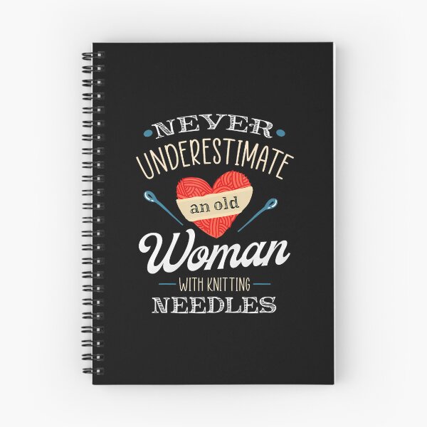 Item preview, Never Underestimate An Old Lady With Knitting Needles designed and sold by endabettyau.