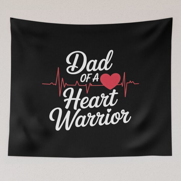 Item preview, Dad of a HLHS Heart Warrior Congenital Defect Awareness CHD designed and sold by repconomArt.