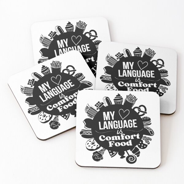 Item preview, My Love Language is Comfort Food - Black/White designed and sold by Flit & Co..
