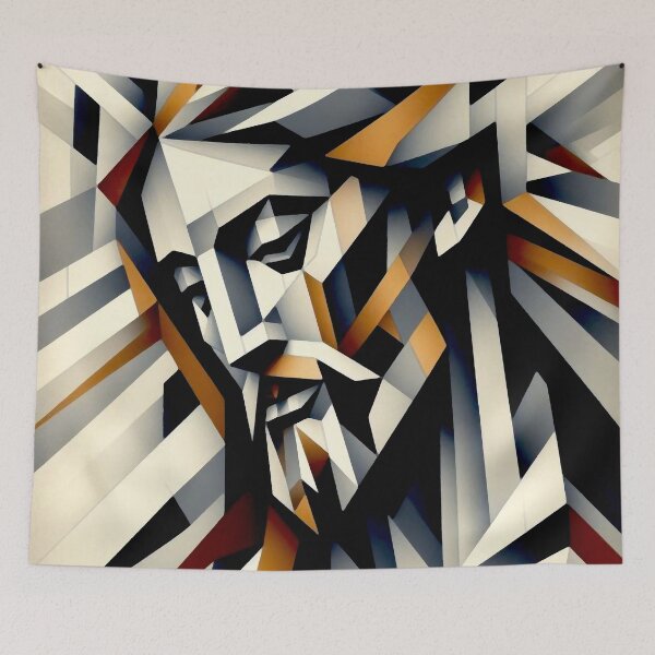 Item preview, Jesus Portrait Abstract designed and sold by ViaARTfactory.