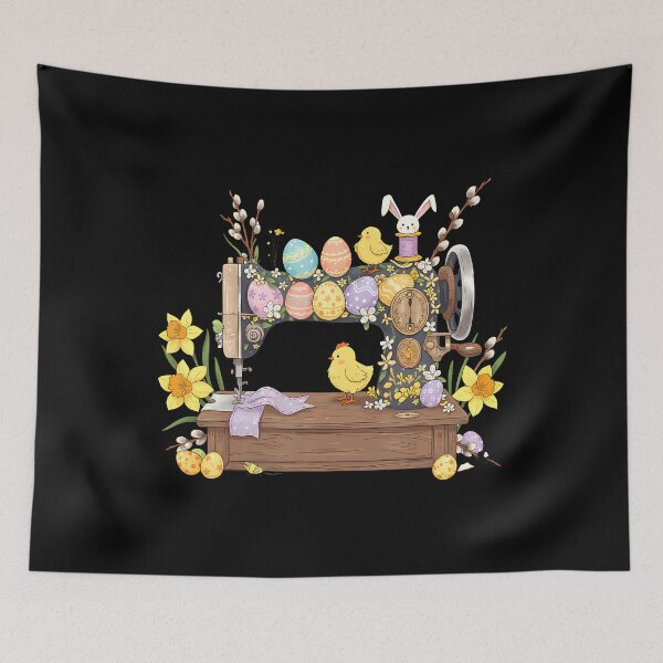 Item preview, Sewing Machine Quilting Bunny Easter Egg Easter Day designed and sold by kallerqptart.