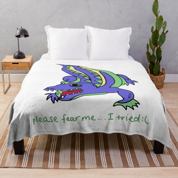 Item preview, Please Fear Me… I Tried Cute Crocodile Illustration designed and sold by Mason-Pride.