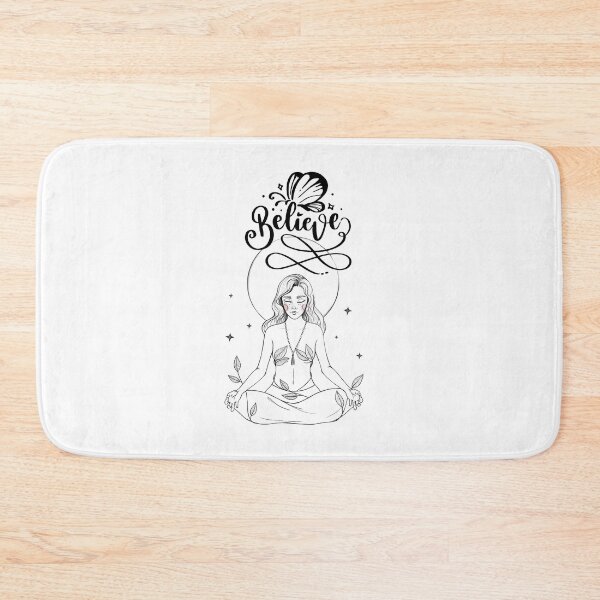Item preview, Believe – Meditating Girl Spiritual Art | Mindfulness & Positive Energy Illustration designed and sold by Fouziaart08.