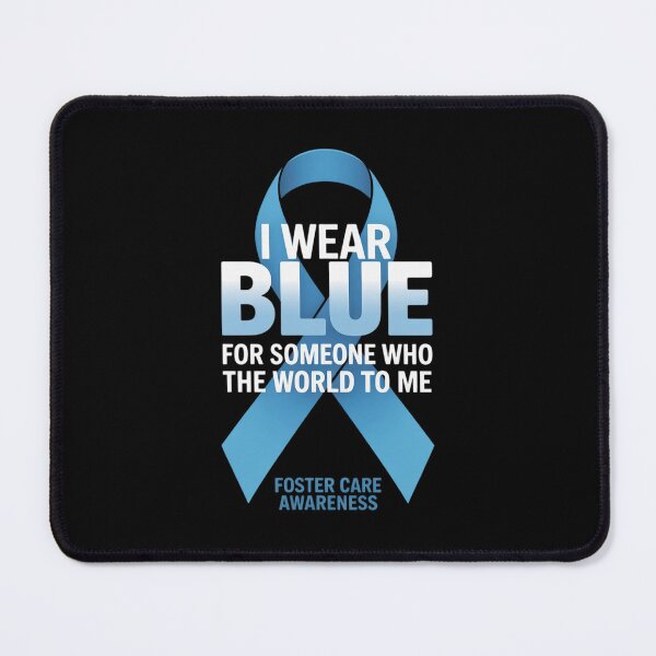 Item preview, Foster Care Awareness Blue Ribbon I Wear Blue For Someone designed and sold by repconomArt.
