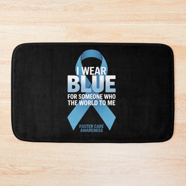 Item preview, Foster Care Awareness Blue Ribbon I Wear Blue For Someone designed and sold by repconomArt.