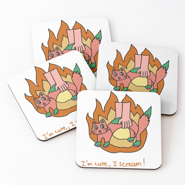 Item preview, I’m Cute, I Scream! Cute Cat Illustration designed and sold by Mason-Pride.