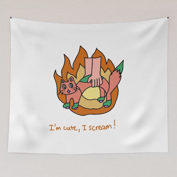 Item preview, I’m Cute, I Scream! Cute Cat Illustration designed and sold by Mason-Pride.
