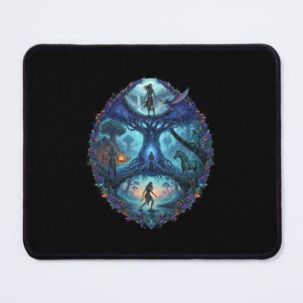 Item preview, Avatar-Inspired Pandora Forest Art – Bioluminescent Fantasy Jungle Nature designed and sold by alllyxispace.