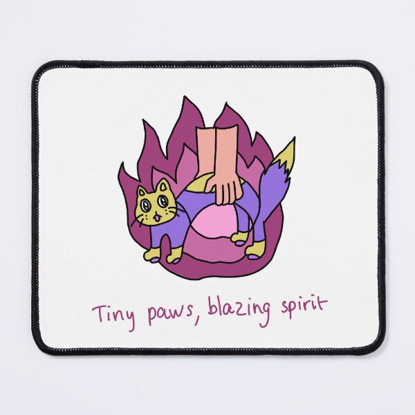 Item preview, Tiny Paws, Blazing Spirit Cute Cat Illustration designed and sold by Mason-Pride.