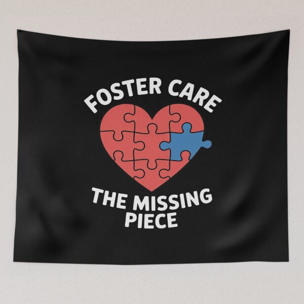 Item preview, Foster Care Awareness Hoodie Red Heart The Missing Piece designed and sold by repconomArt.