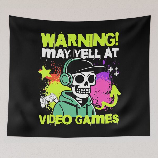 Item preview, Gaming Video Games Gamer Skeleton designed and sold by kallerqptart.