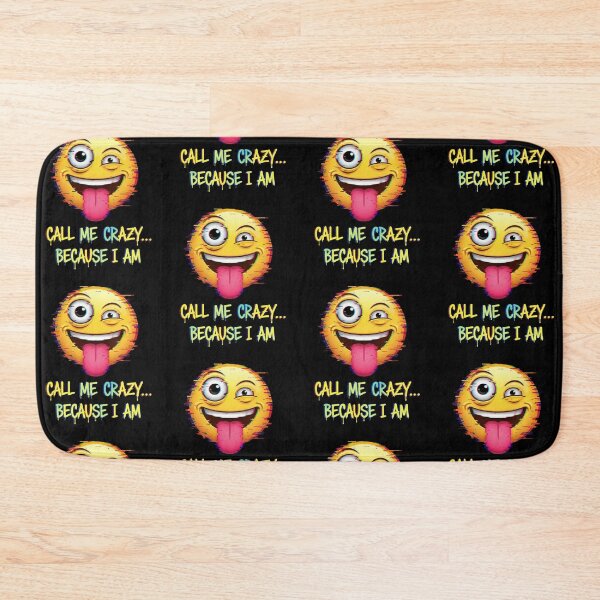 Item preview, CALL ME CRAZY - Glitch Emoji Art - Urban Style designed and sold by Urban-InkStudio.
