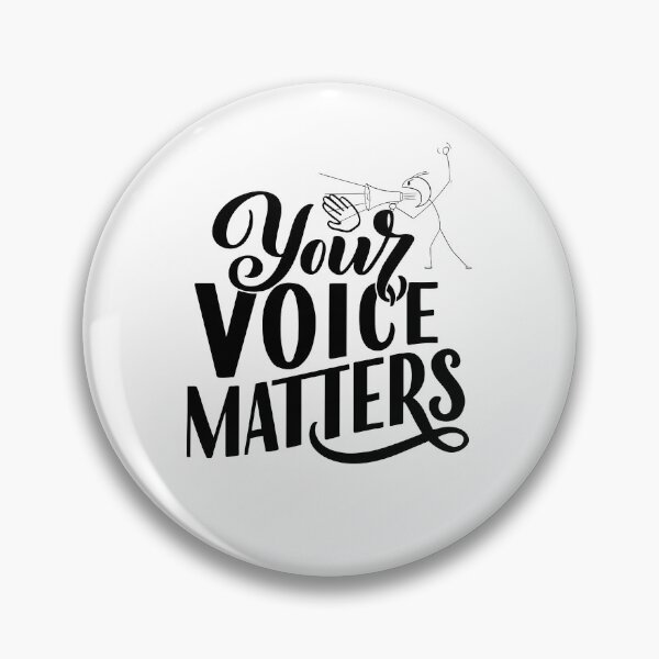 Item preview, Your Voice Matters – Bold Empowerment Typography Design designed and sold by Fouziaart08.