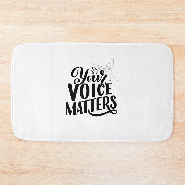 Item preview, Your Voice Matters – Bold Empowerment Typography Design designed and sold by Fouziaart08.
