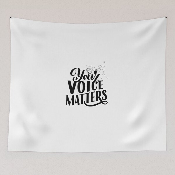 Item preview, Your Voice Matters – Bold Empowerment Typography Design designed and sold by Fouziaart08.